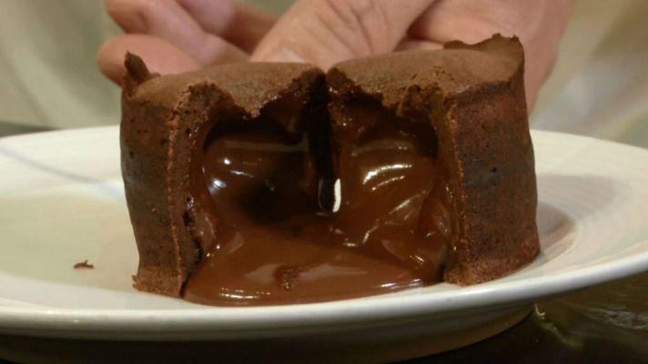 Aquí la Tierra - Coulant de chocolate con el sello de Oriol Balaguer