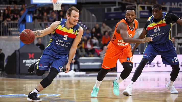 Baloncesto en RTVE - Eurocup Top 16 5º partido: Morabanc Andorra - Cedevita Zagre