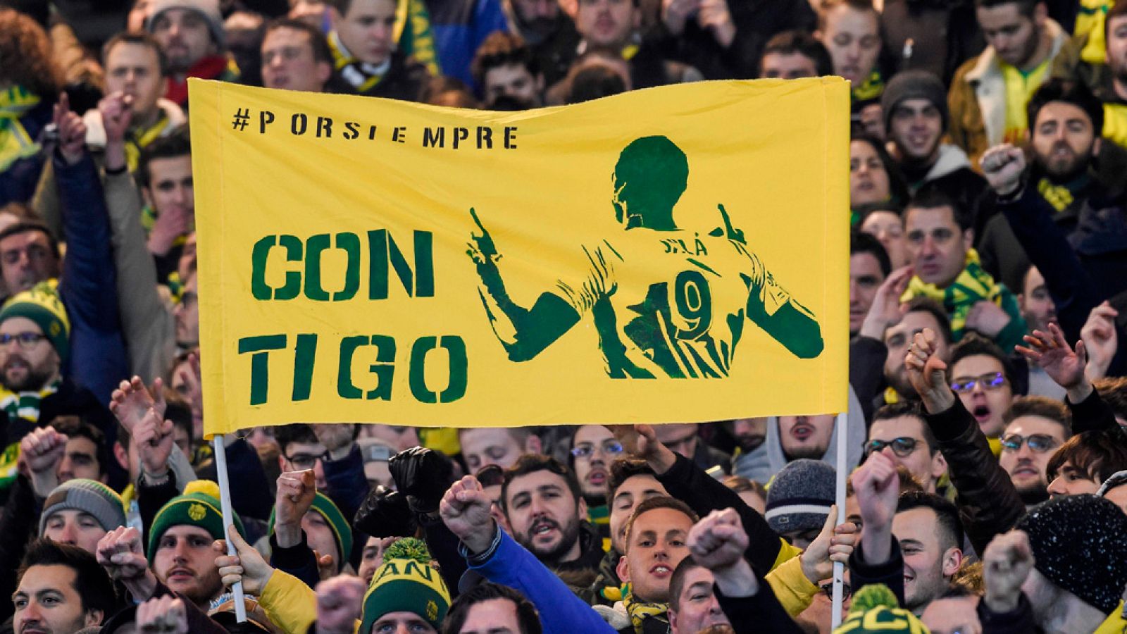 La afición del Nantes no se olvida de Emiliano Sala | Ver