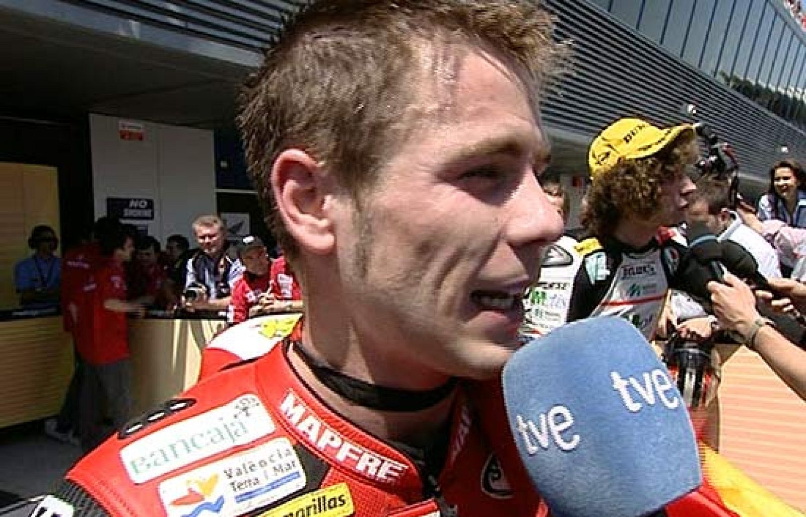 Tras su segundo puesto en 250, Álvaro Bautista reconoce que se ha colado en la última curva en su pugna con Hiroshi Aoyama.