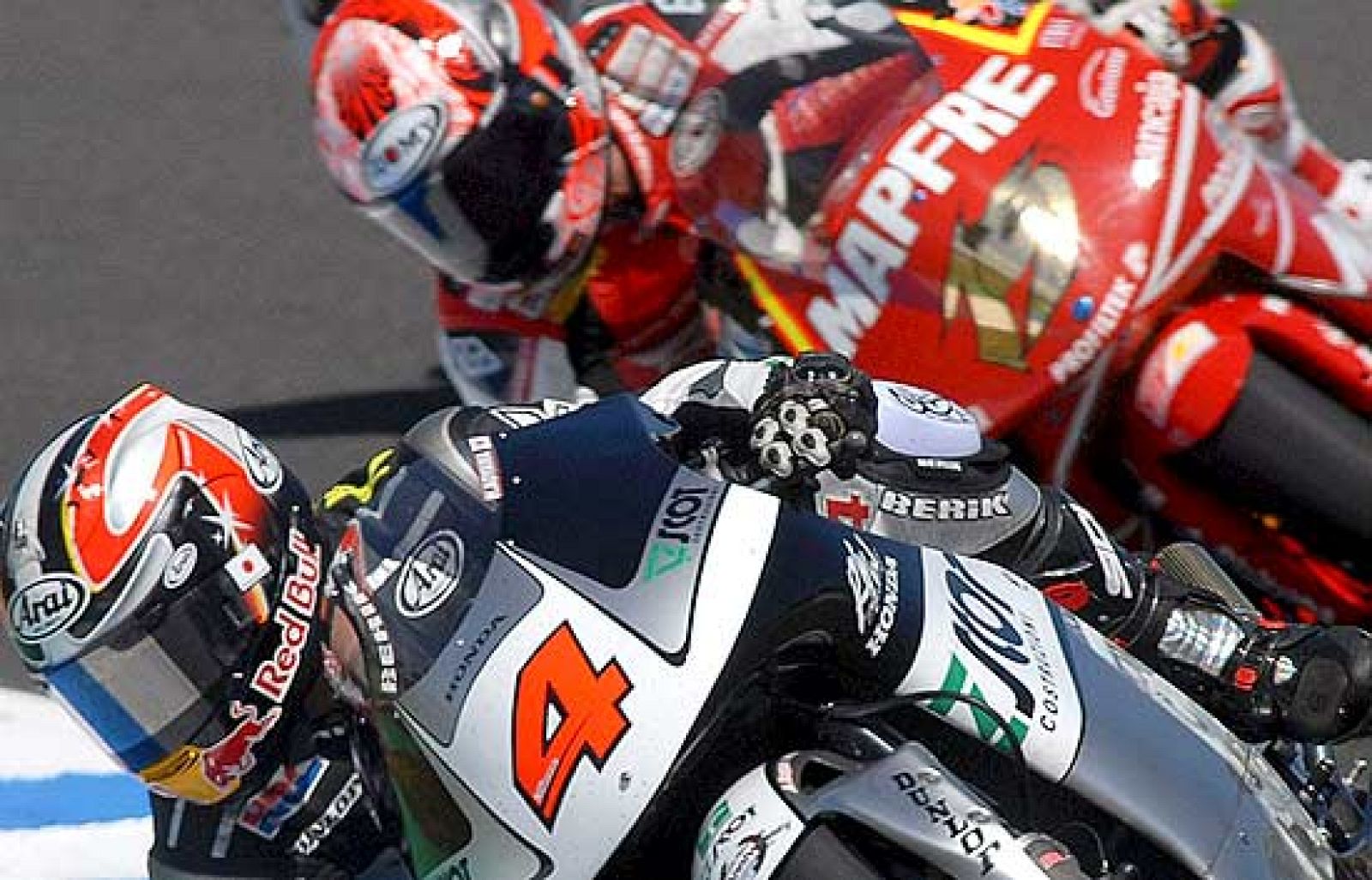 Carrera íntegra de la categoría de 250 cc disputada en el Gran Premio de España.