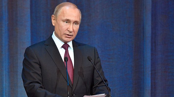 Telediario 1 - Rusia suspende su participación en el tratado de desarme nuclear tras la retirada de Trump