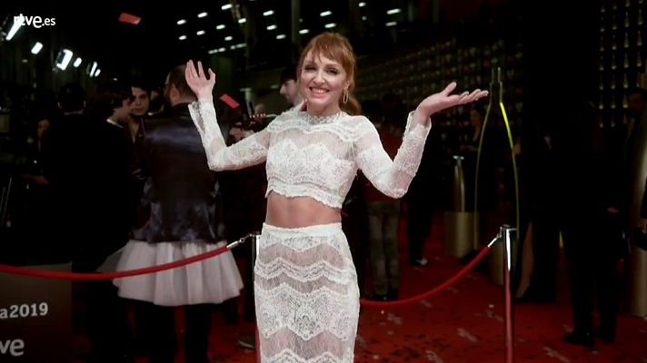 Premios Goya - Cristina Castaño en la cámara glamur