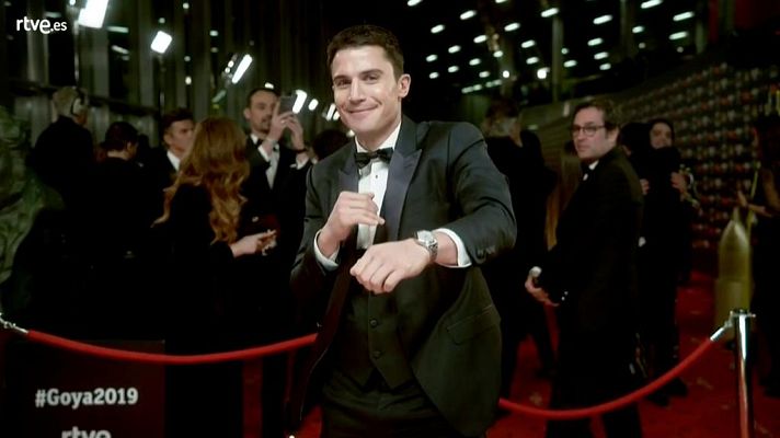 Premios Goya - Alex González en la cámara glamur