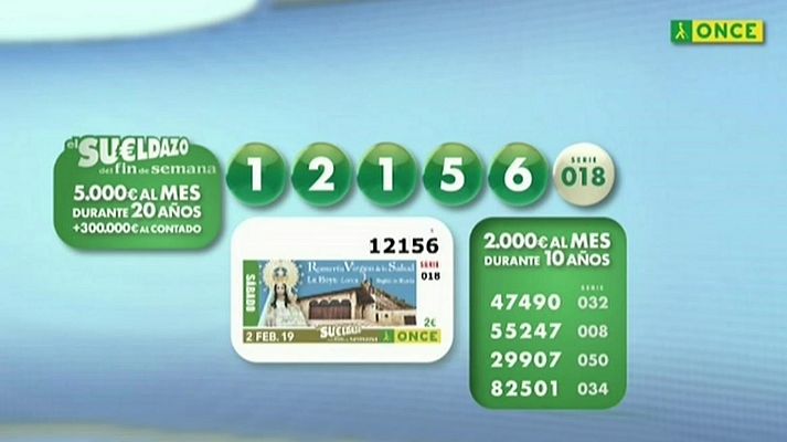 Sorteos ONCE - Sorteo ONCE - 02/02/19