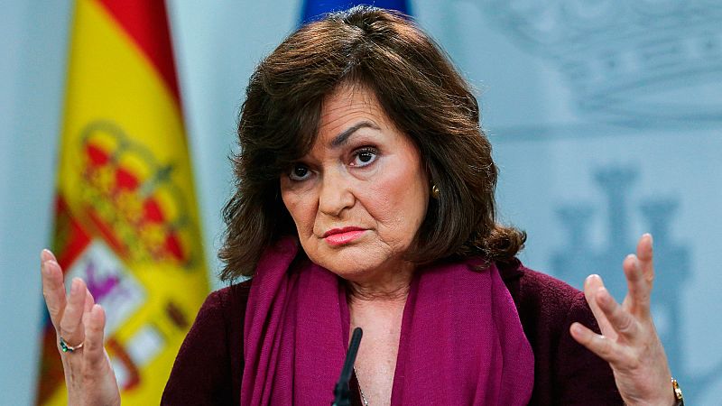 Carmen Calvo limita a un papel de "organizador" el rol del relator en la mesa de partidos de Cataluña