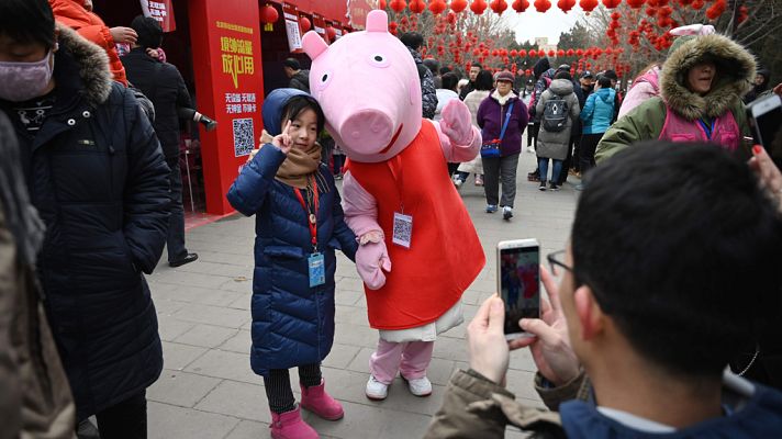 Telediario 1 - Peppa Pig, estrella del año nuevo Chino