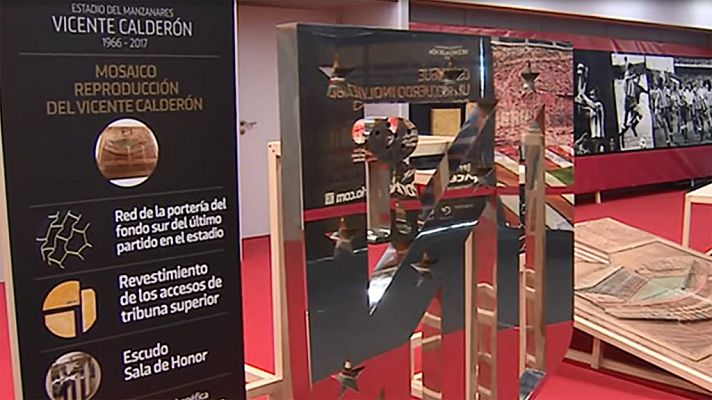 Telediario 1 - El Atlético subasta los recuerdos del Vicente Calderón