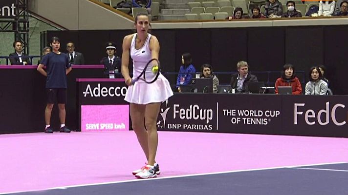 Tenis - Copa Federación 1ª Ronda: Japón - España (2º partido indiv.)