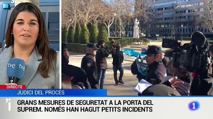 L'Informatiu - Grans mesures de seguretat en el perímetre del Suprem