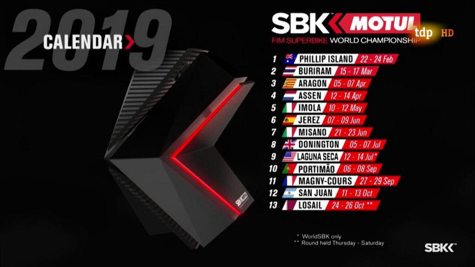 WorldSBK 2019. Más carreras en el calendario - RTVE.es | Ver