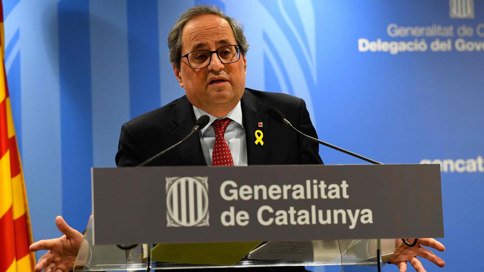 Torra condena el juicio al 'procés' y lo tilda como un "ataque a la democracia"