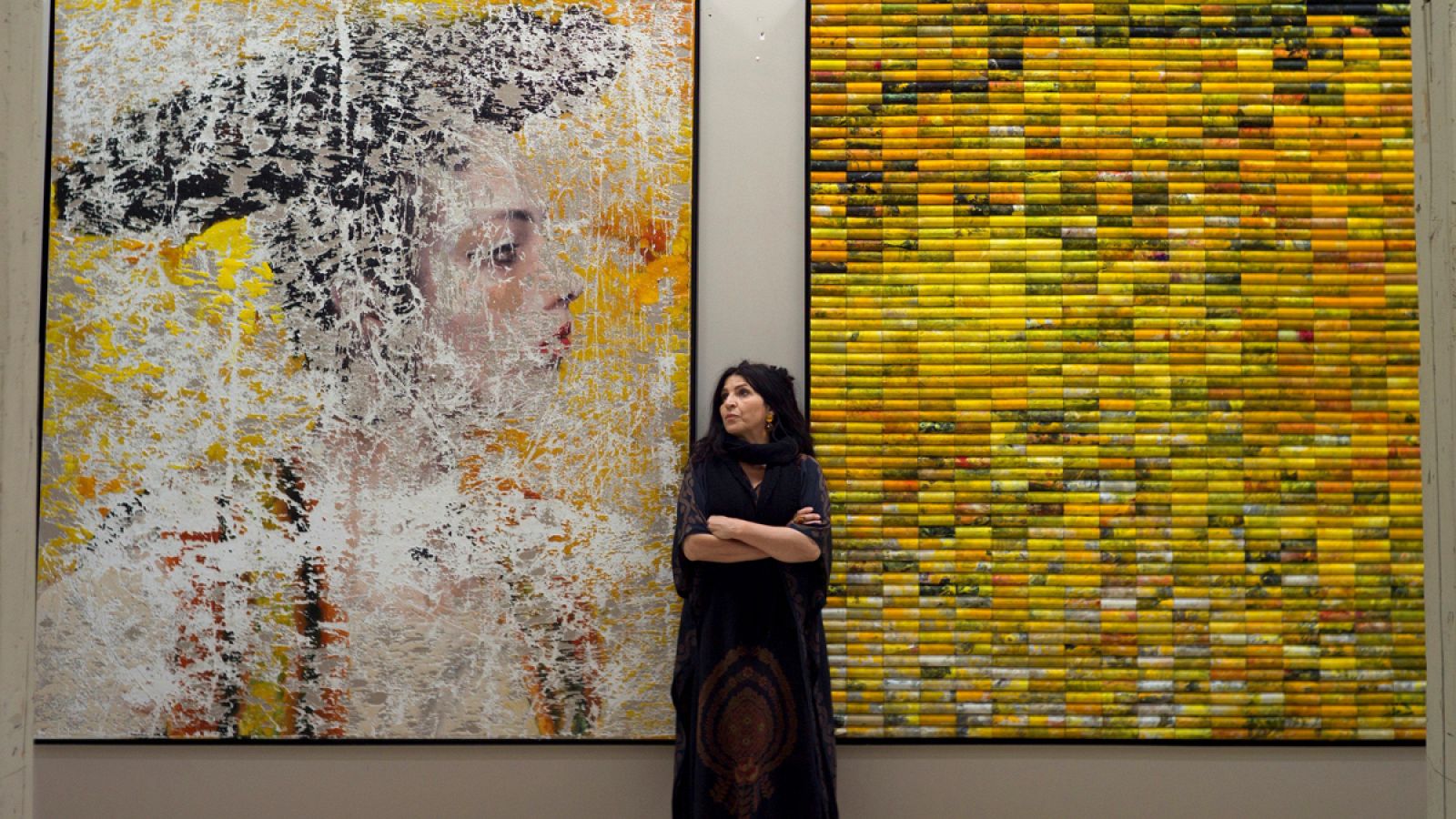 Lita Cabellut acerca al Museo Goya su obra más reciente, 'La victoria del silencio' | Ver