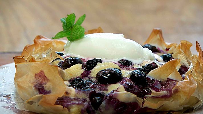 Torres en la cocina - Galette de arándanos