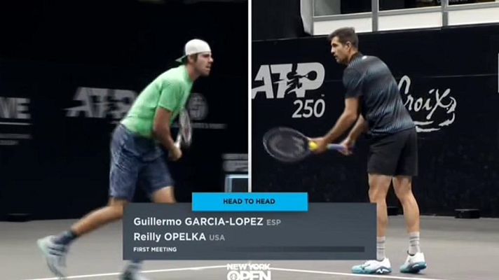 Tenis - ATP 250 T. Long Island, 1/4 final: G. García-López-R. Opelka