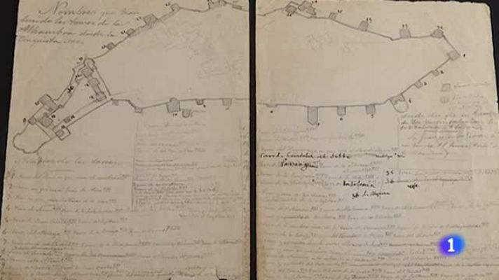 Telediario 1 - Un coleccionista ha encontrado en un mercadillo unos planos de la Alhambra del S.XIX
