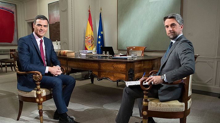Telediario 1 - Entrevista íntegra a Pedro Sánchez en TVE