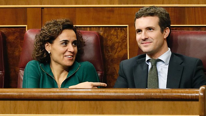 Informativo 24h - Casado aconseja a Sánchez que saque su colchón de la Moncloa y éste le acusa de tener la "lengua larga"