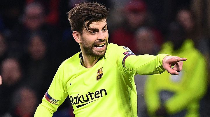 Telediario 1 - Piqué: "¿Las quejas del Madrid a los árbitros? Lo hacen a menudo"