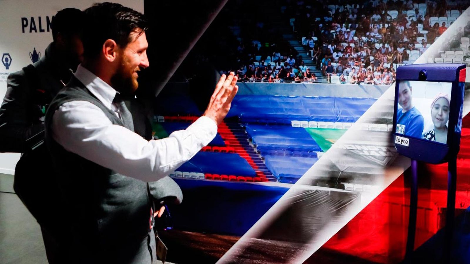 Los jugadores del Barça hacen felices a dos niños hospitalizados - RTVE.es | Ver