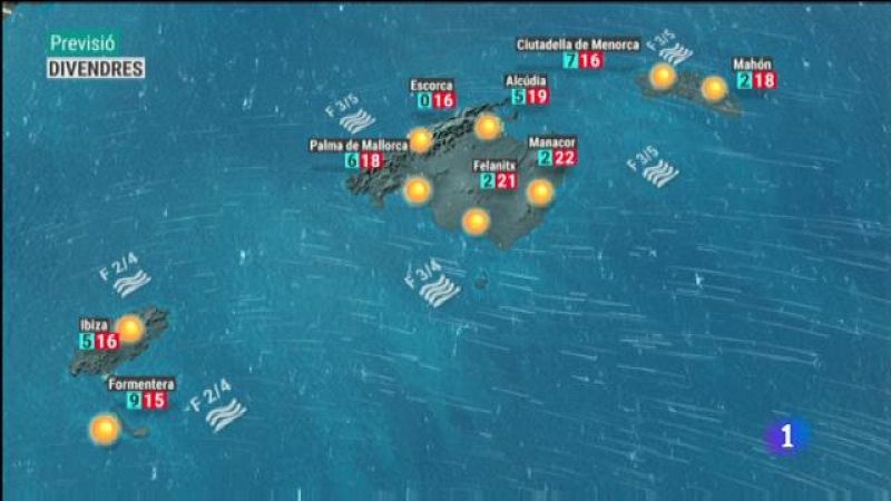 El temps a les Illes Balears - 21/02/19