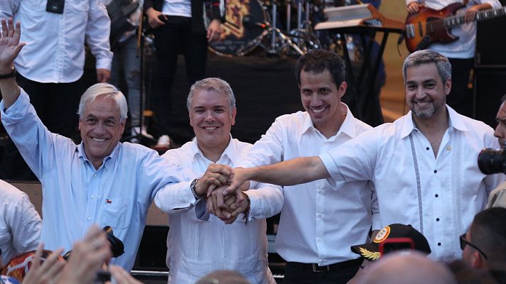 Informativo 24h - Juan Guaidó asiste al concierto en la ciudad colombiana de Cúcuta.