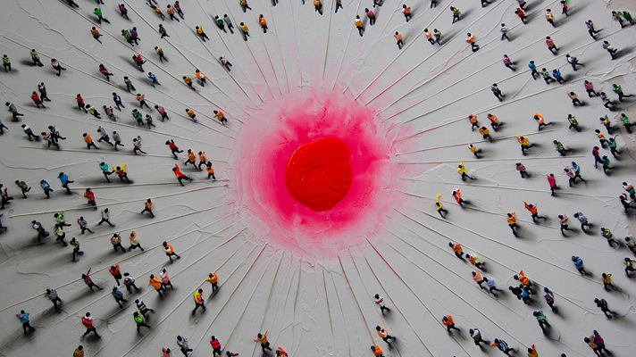 Imprescindibles - Juan Genovés: 100x120 encendido