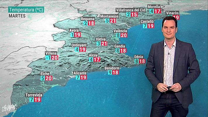 L'informatiu - Comunitat Valenciana - El tiempo en la Comunidad Valenciana - 25/02/19