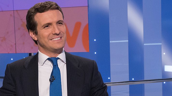 Telediario 1 - Casado defiende la "originalidad" del PP frente a partidos que "tratan de imitarlos"