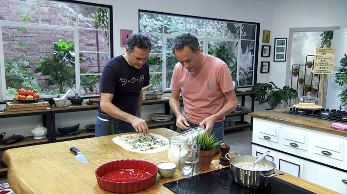 Torres en la cocina - Pimientos rellenos de salpicón y pasta al horno