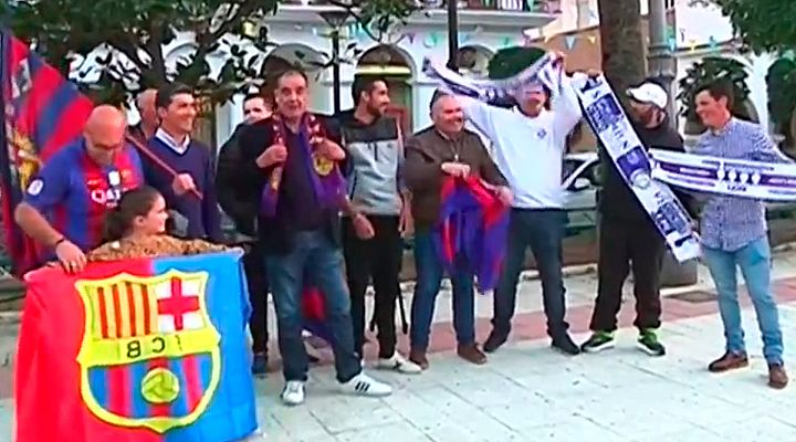 Telediario 1 - Madrid-Barça, máxima rivalidad en Lepe