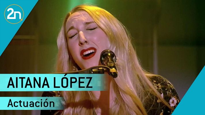La 2 Noticias - Aitana López canta '¿Qué será luego?