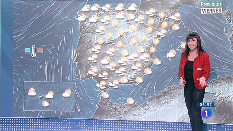 Hoy, bajada de temperaturas en el Mediterráneo y pocos cambios en el resto