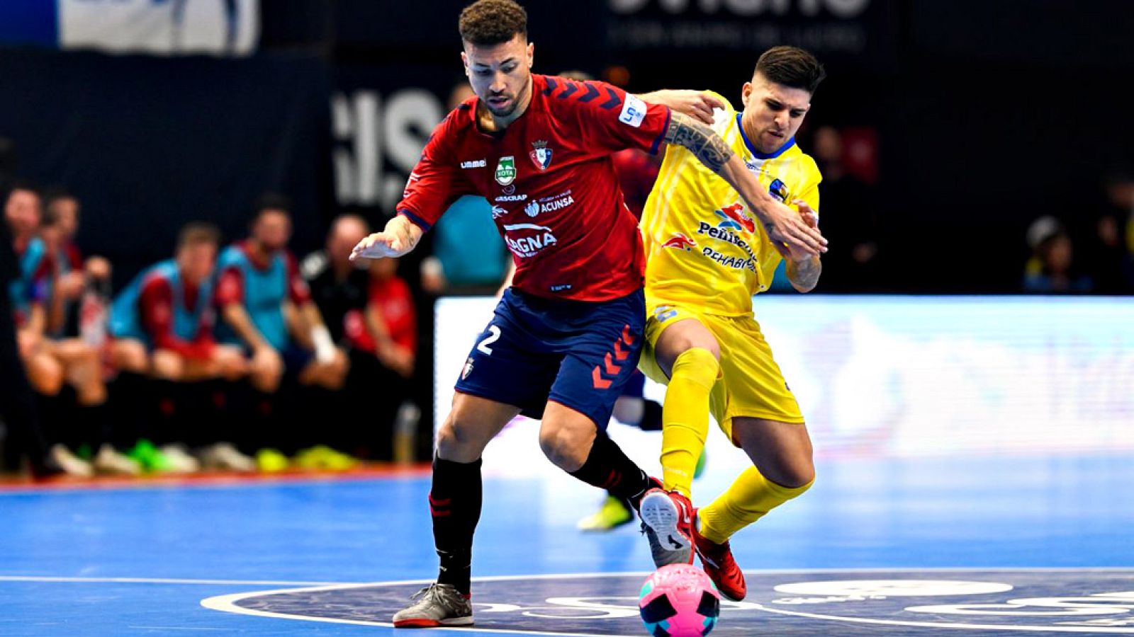 El equipo navarro empata el duelo por medio de Saldise en el minuto 36.