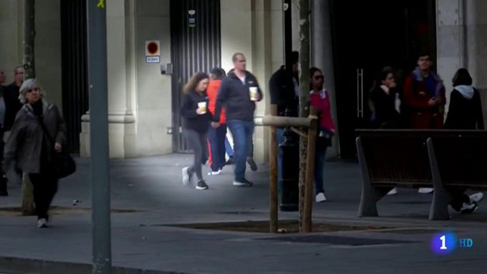 Telediario 1 - La Guardia Urbana de Barcelona ha detenido a un 10% más de carteristas durante MWC