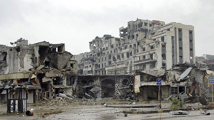Telediario 1 - Ocho años de guerra en Siria: de Primavera Árabe a "tragedia humanitaria"