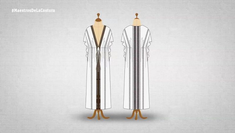 Patrones paso a paso Kaftan