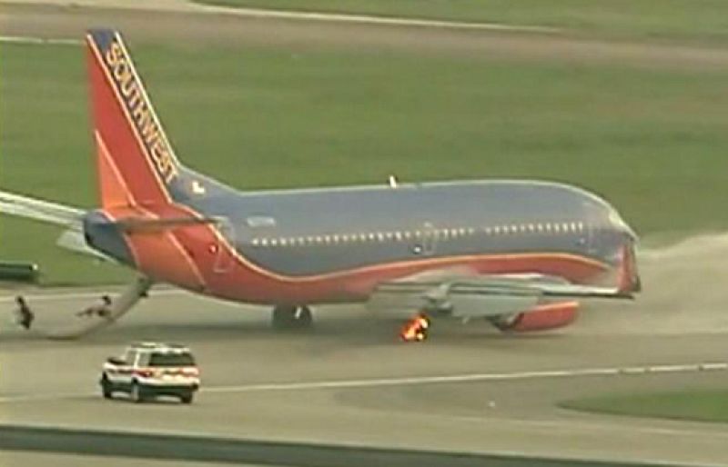 Aterrizaje entre las llamas