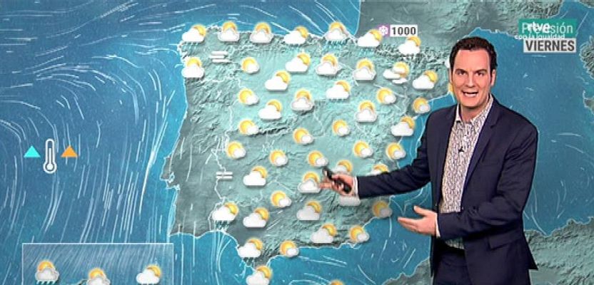 El tiempo - Lluvias débiles este viernes en el Cantábrico, Pirineo y Andalucía que remitirán por la tarde
