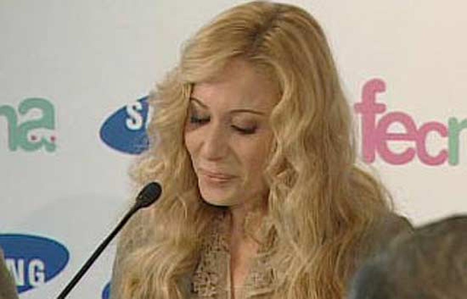 Marta Sánchez ha acudido al partido entre Nadal y Melzer, en la que se ha impuesto el español sin problemas.