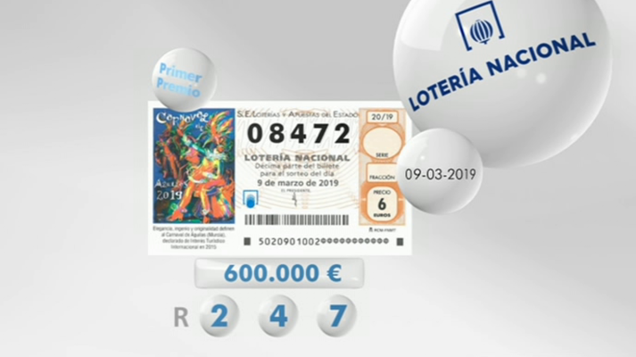 Loterías - Lotería viajera - 09/02/19