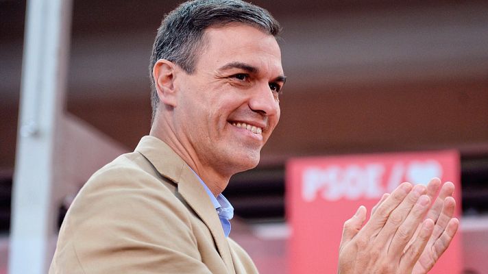 Telediario 1 - PSOE y Podemos defienden las marchas del 8-M frente a la protesta del "trío" de Colón