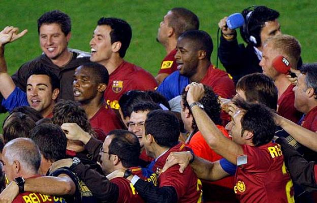 Copa del Rey - Euforia azulgrana por el título