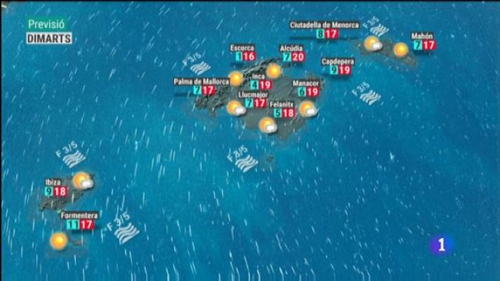 Informatiu Balear - El temps a les Illes Balears - 11/03/19