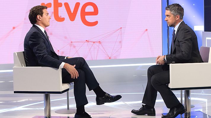 Telediario 1 - Albert Rivera en TVE: "Hay que echar a Sánchez con los votos"
