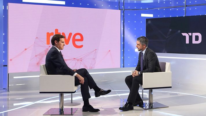 Telediario 1 - Albert Rivera en TVE: "Podría elegir a dedo a los candidatos pero no lo voy a hacer"