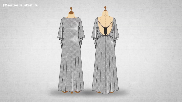 Maestros de la costura - Vestido Ulises Mérida de lentejuelas