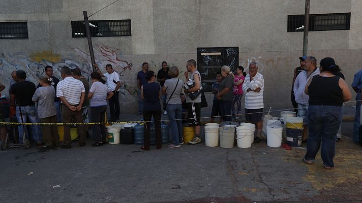 Telediario 1 - En el quinto día de apagones en Venezuela se suma la falta de agua