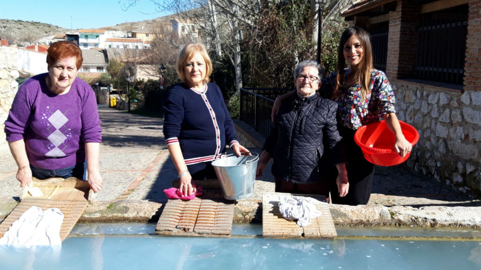 Este lavadero tiene mucha vida