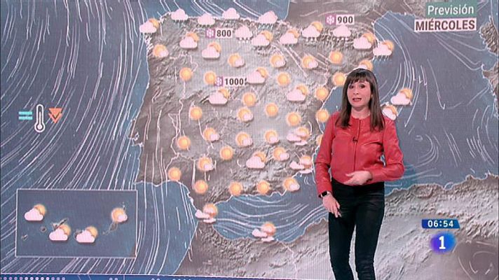 El tiempo - Hoy, vientos en el nordeste peninsular y nevadas en Pirineos y Cantabria